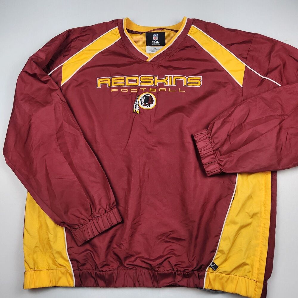 NFL Team Apparel Washington Redskins Pullover Windbreaker Mens XL Vintage Retro